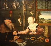 Lucas  Cranach Die Bezahlung Germany oil painting artist